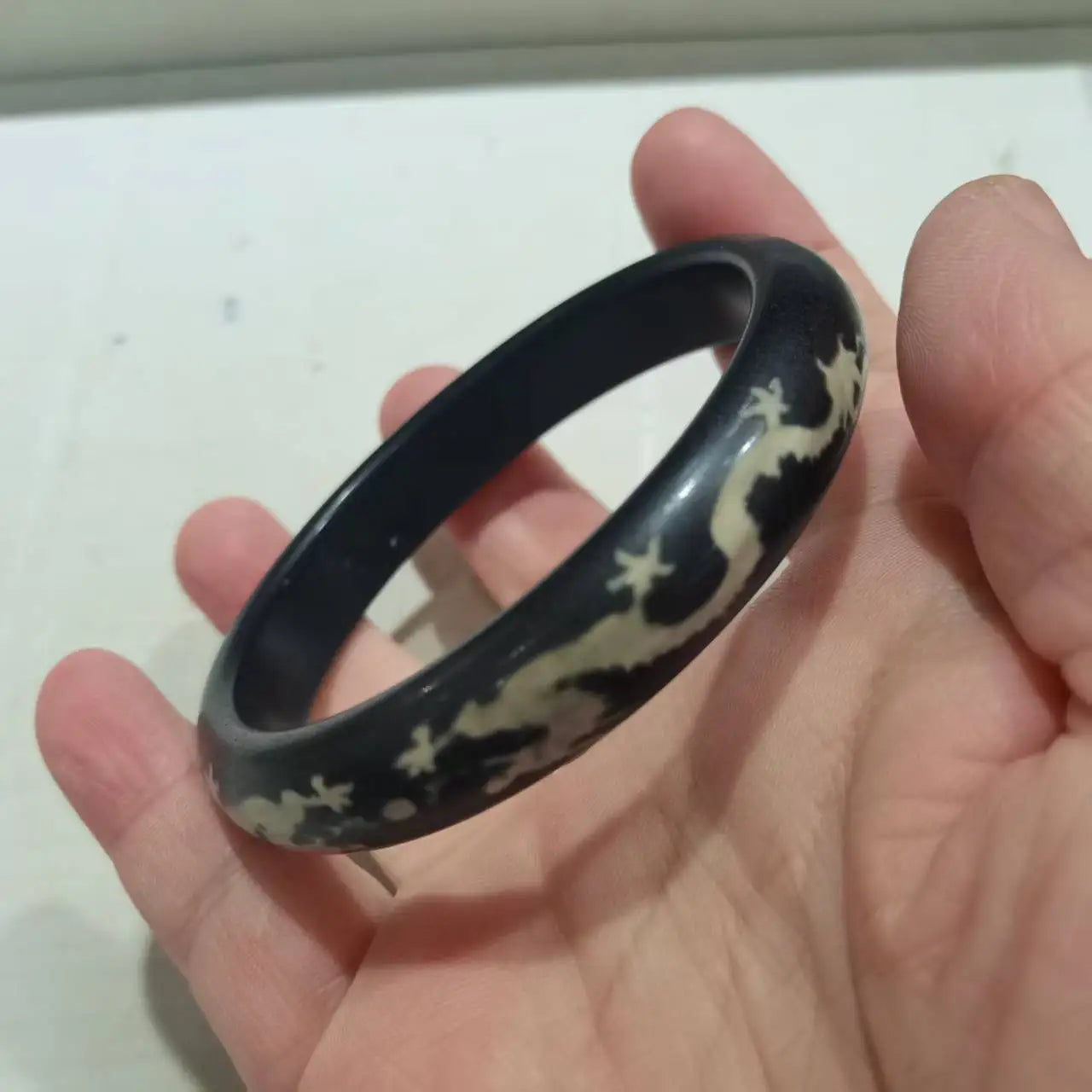Old Agate Dzi Dragon Totem Bracelet – Natural Stone for Women