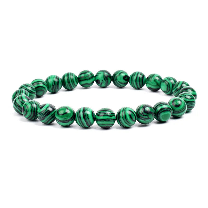 Natural Stone Beads Blue Malachite Bracelets