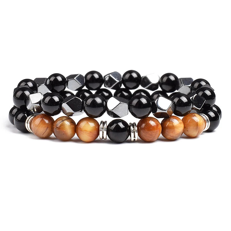 Irregular Hematite Bracelet Sets