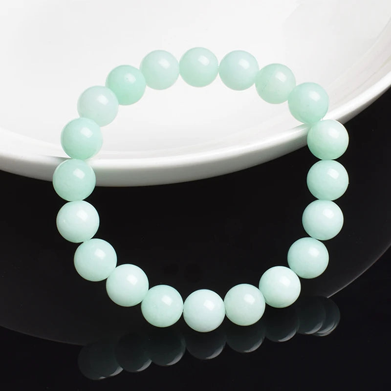 Natural Green Jades Bracelets Women Real Jades Stone