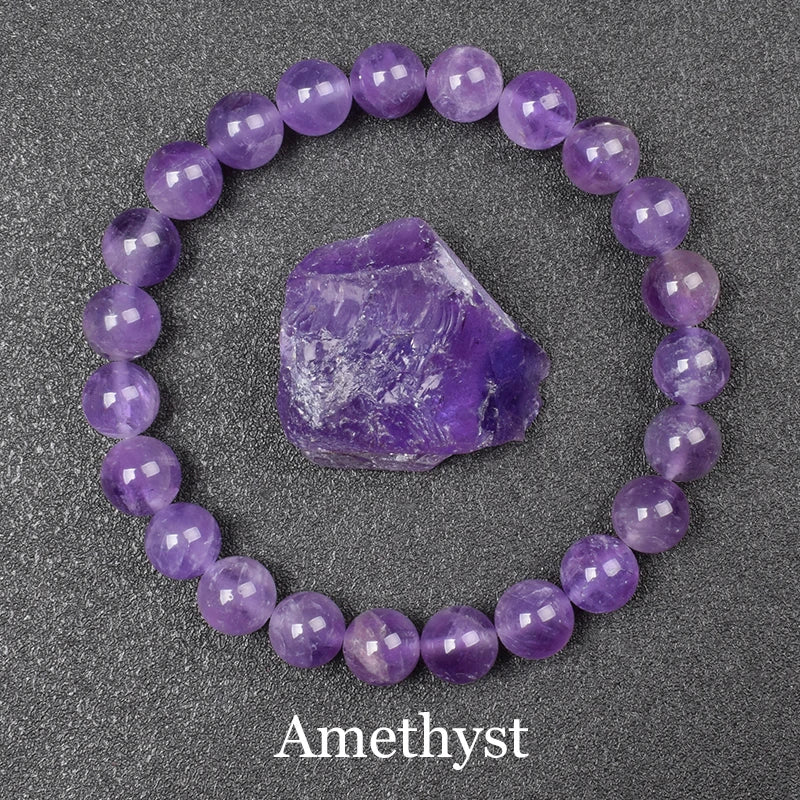 Natural Stone Pink Opal Beads Bracelet