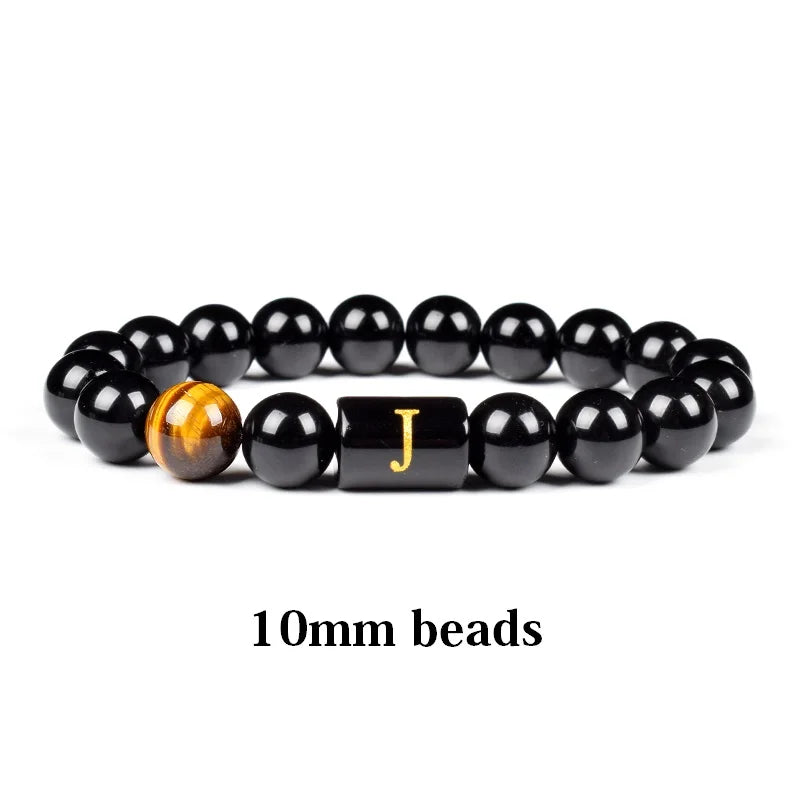 Initials Bracelets for Men Letter Link Handmade