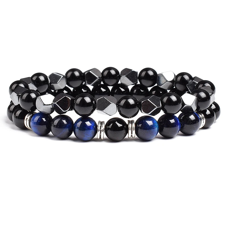 Irregular Hematite Bracelet Sets