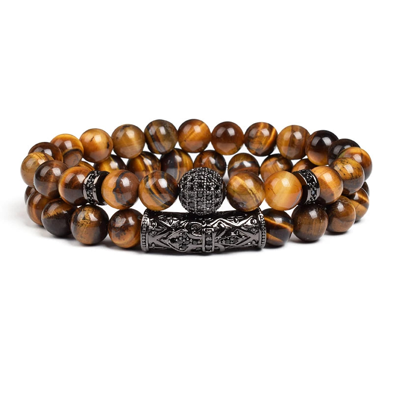 Tiger Eye Stone Beads Bracelet