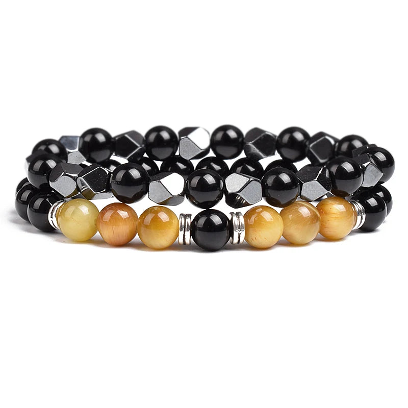 Irregular Hematite Bracelet Sets