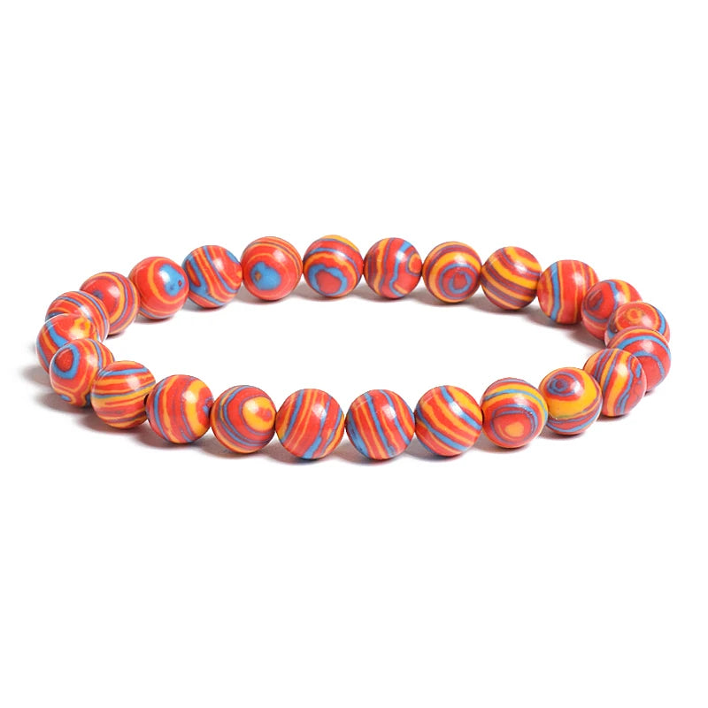 Natural Stone Beads Blue Malachite Bracelets