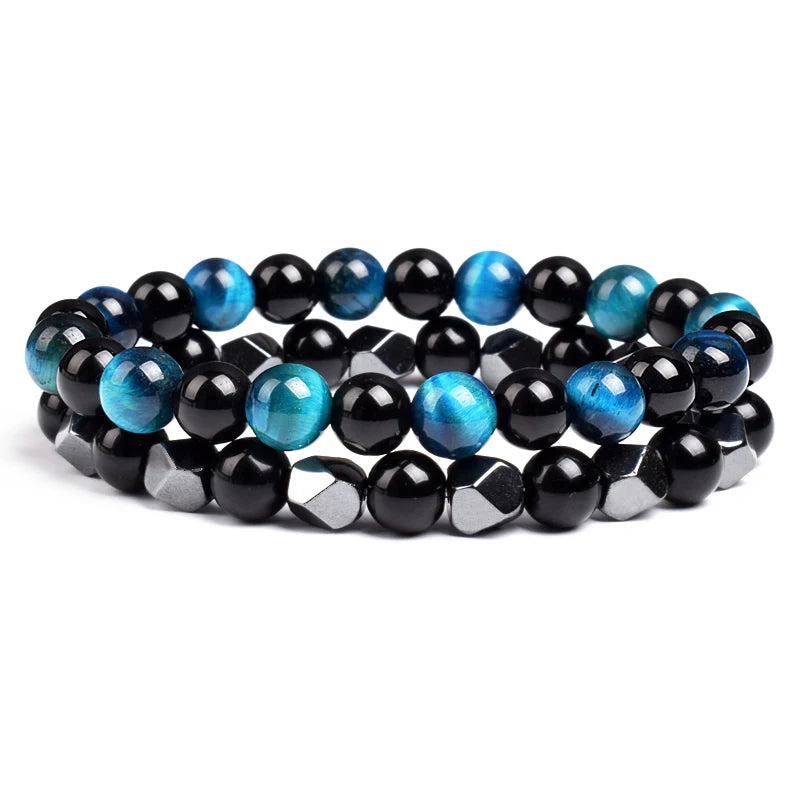 Irregular Hematite Bracelet Sets