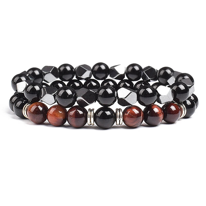Irregular Hematite Bracelet Sets