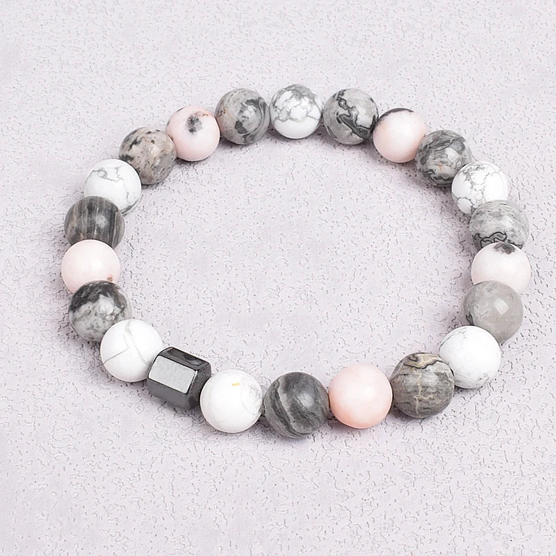 Natural Stones Beads Bracelets On Hand