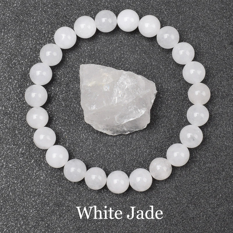 Natural Green Jades Bracelets Women Real Jades Stone