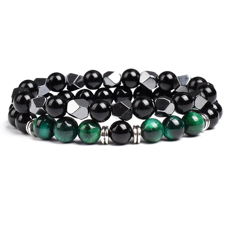 Irregular Hematite Bracelet Sets