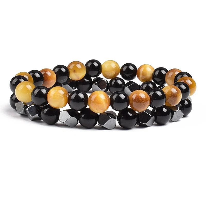 Irregular Hematite Bracelet Sets