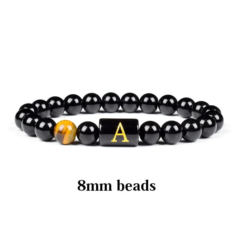 Initials Bracelets for Men Letter Link Handmade