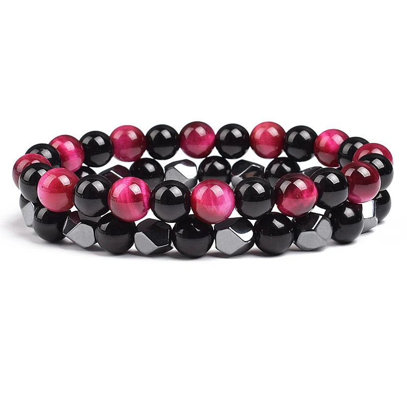 Irregular Hematite Bracelet Sets