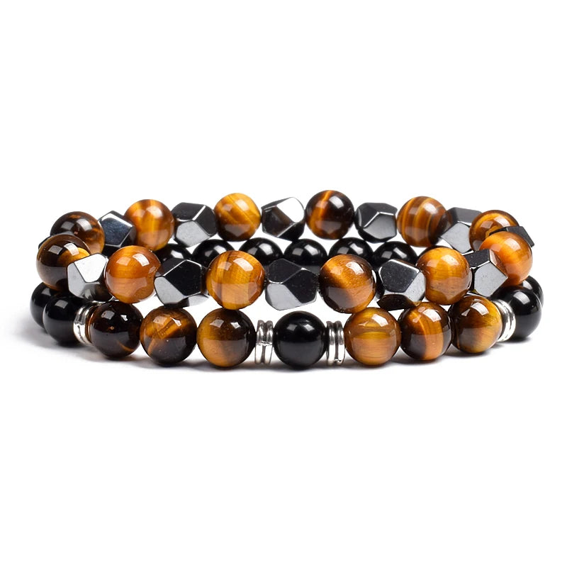 Irregular Hematite Bracelet Sets