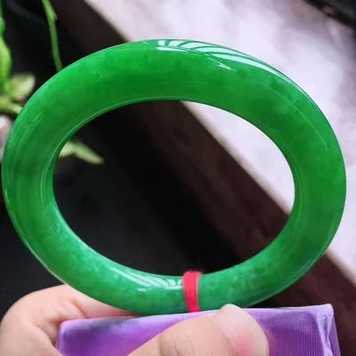 Genuine Green Jadeite Bangles – Myanmar Grade A Jade for Women