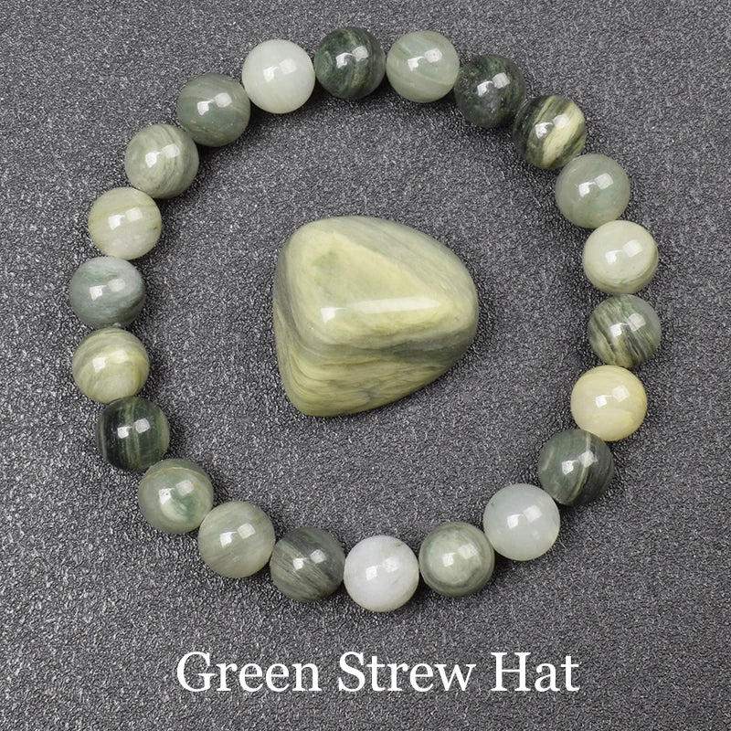 Natural Green Jades Bracelets Women Real Jades Stone