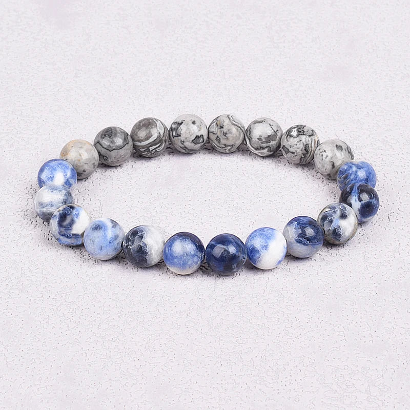 Natural Stones Beads Bracelets On Hand