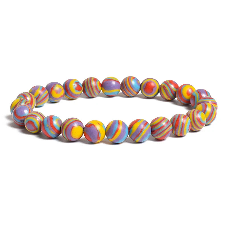 Natural Stone Beads Blue Malachite Bracelets