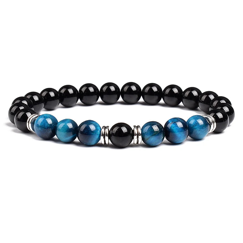 Triple Protection Bracelet Tiger Eye Black