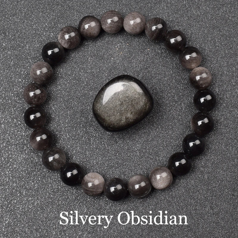 Natural Stone Pink Opal Beads Bracelet