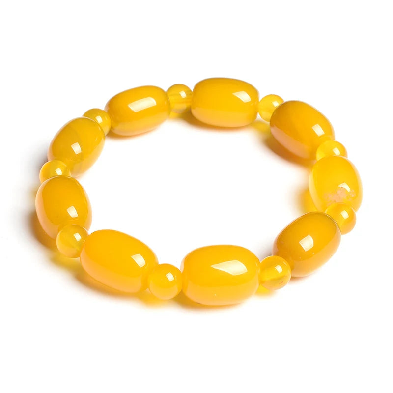 Natural Stone Beads Green Agates Charm Bracelets