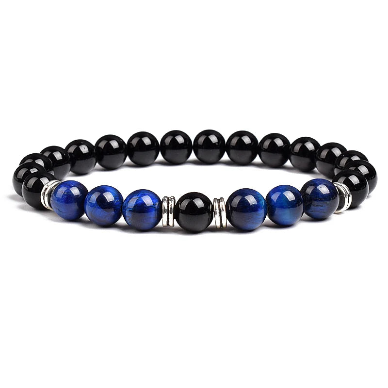 Triple Protection Bracelet Tiger Eye Black