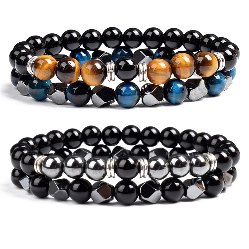 Irregular Hematite Bracelet Sets