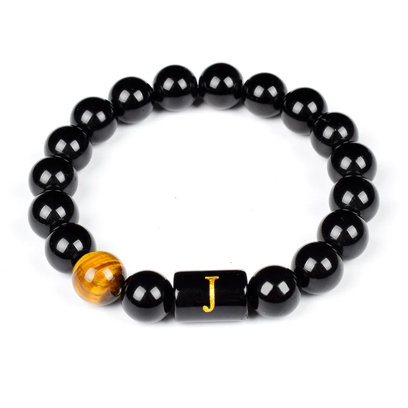 Initials Bracelets for Men Letter Link Handmade