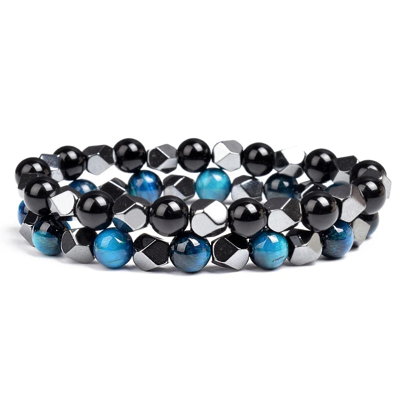 Irregular Hematite Bracelet Sets