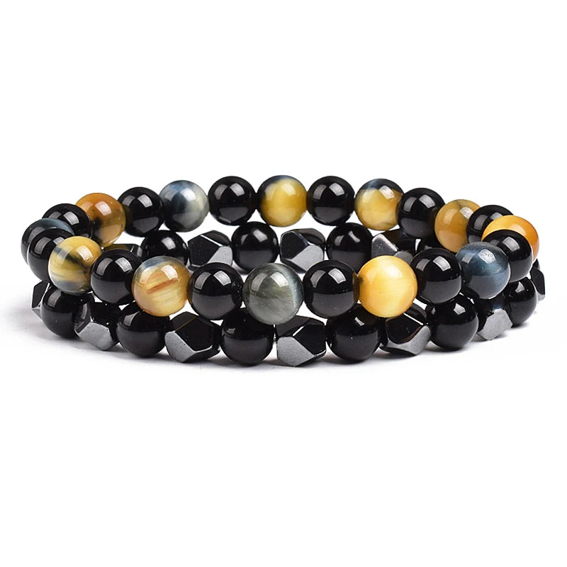 Irregular Hematite Bracelet Sets