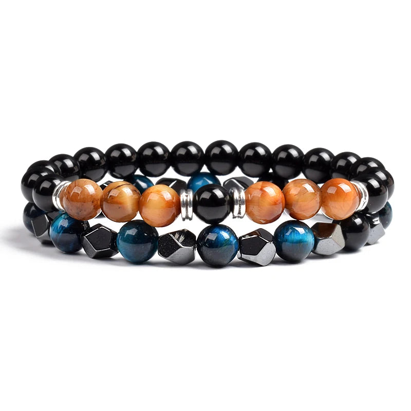 Irregular Hematite Bracelet Sets