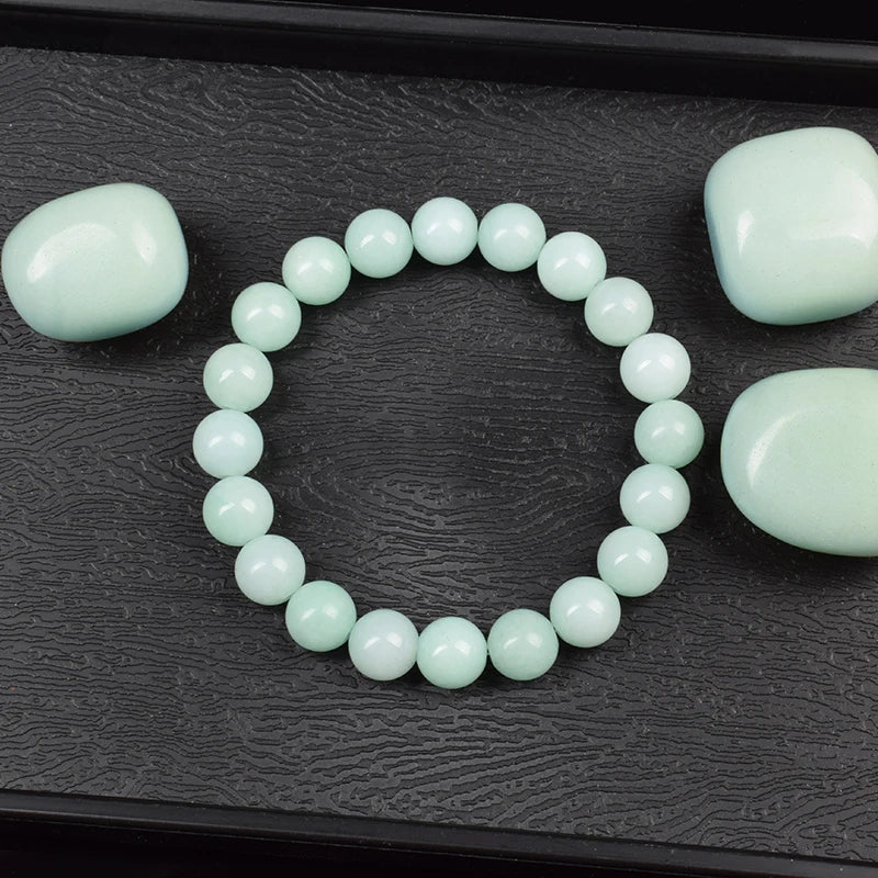 Natural Green Jades Bracelets Women Real Jades Stone