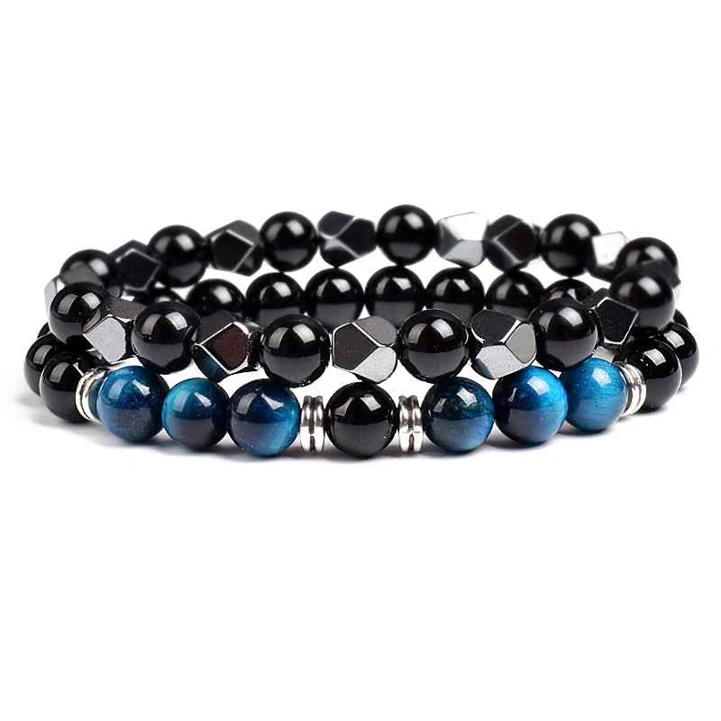 Irregular Hematite Bracelet Sets