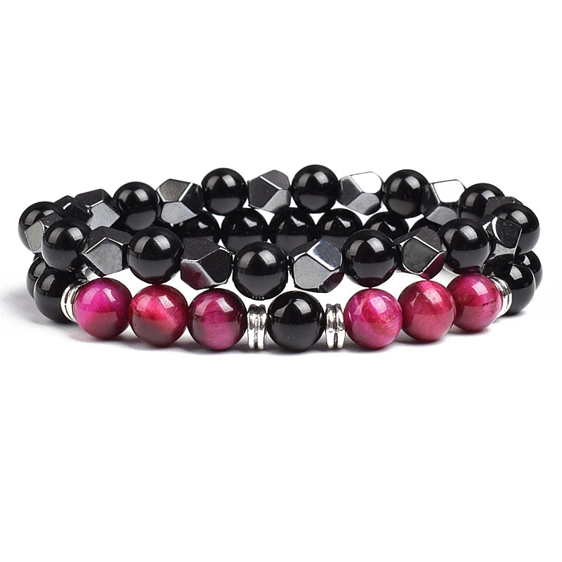 Irregular Hematite Bracelet Sets