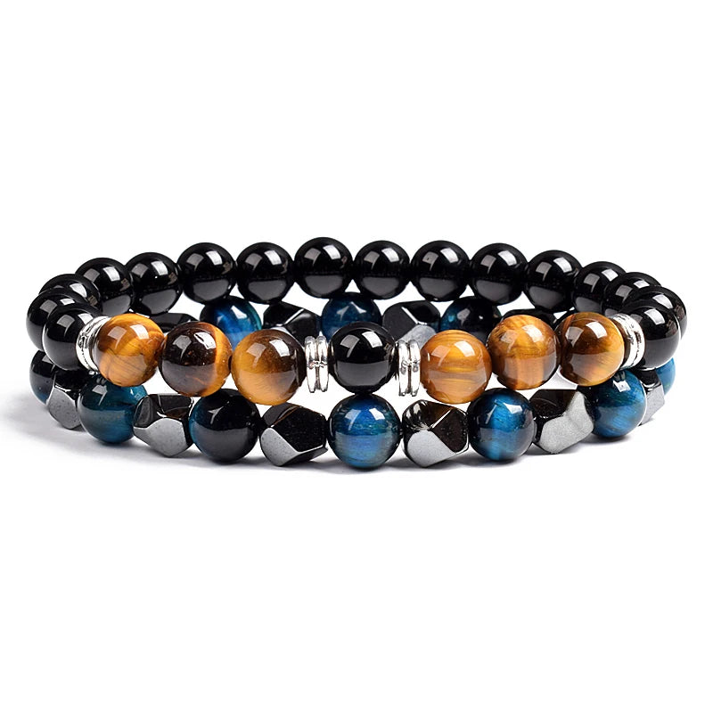Irregular Hematite Bracelet Sets