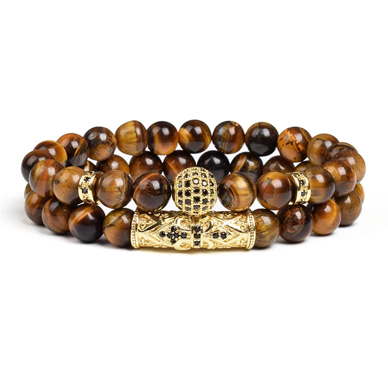 Tiger Eye Stone Beads Bracelet