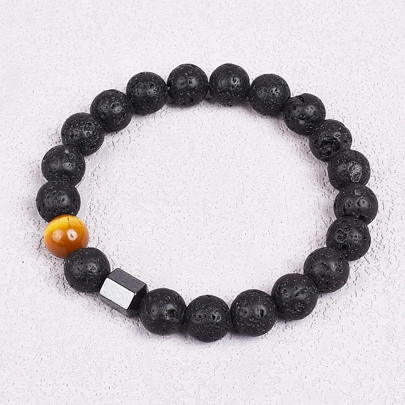 Natural Stones Beads Bracelets On Hand