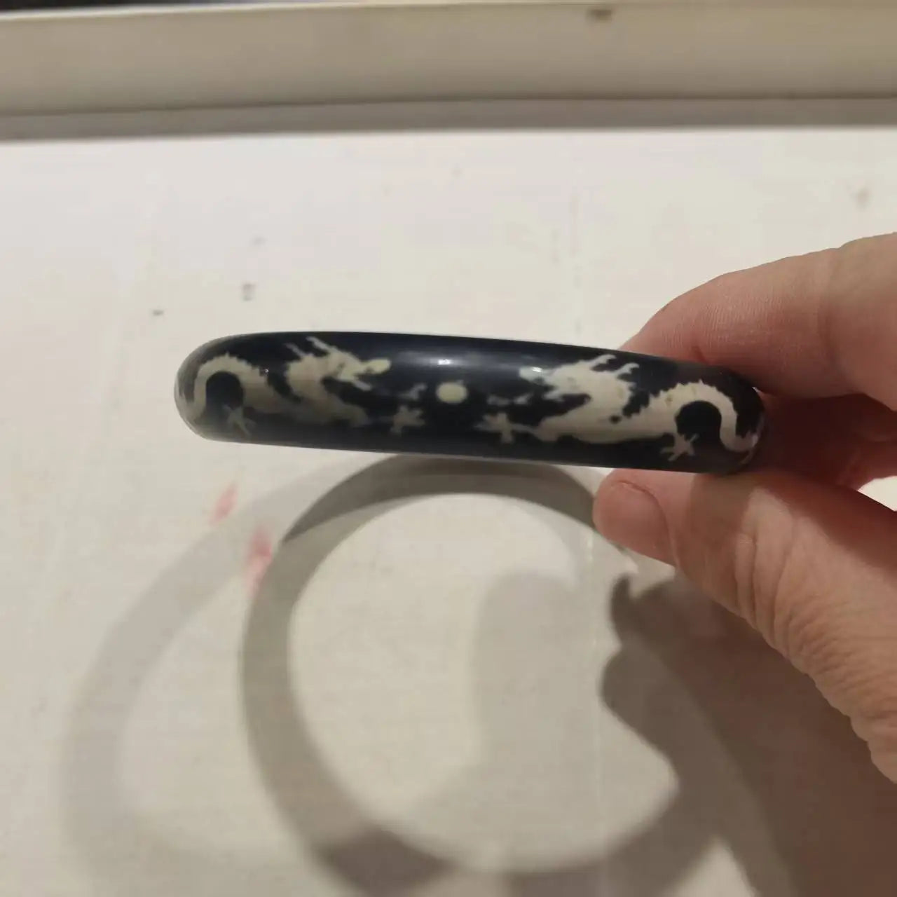 Old Agate Dzi Dragon Totem Bracelet – Natural Stone for Women