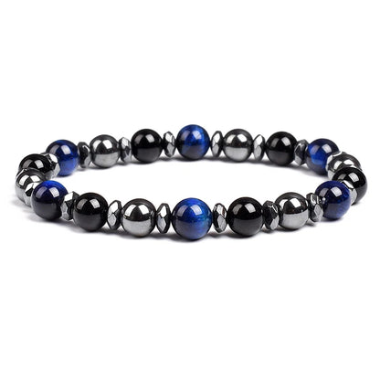 Triple Protection Bracelet Tiger Eye Black