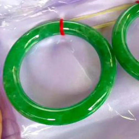 Genuine Green Jadeite Bangles – Myanmar Grade A Jade for Women