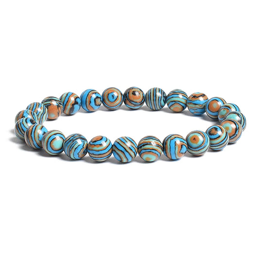 Natural Stone Beads Blue Malachite Bracelets