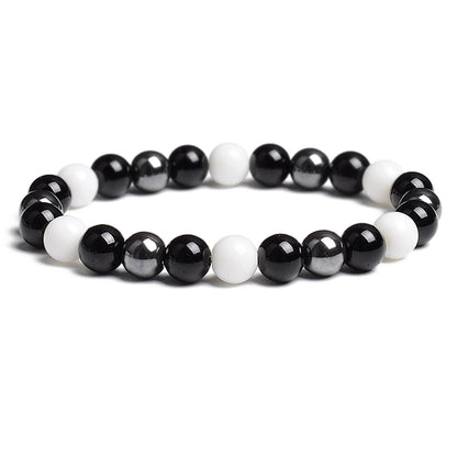 Triple Protection Bracelet Tiger Eye Black