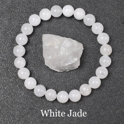 Natural Green Jades Bracelets Women Real Jades Stone