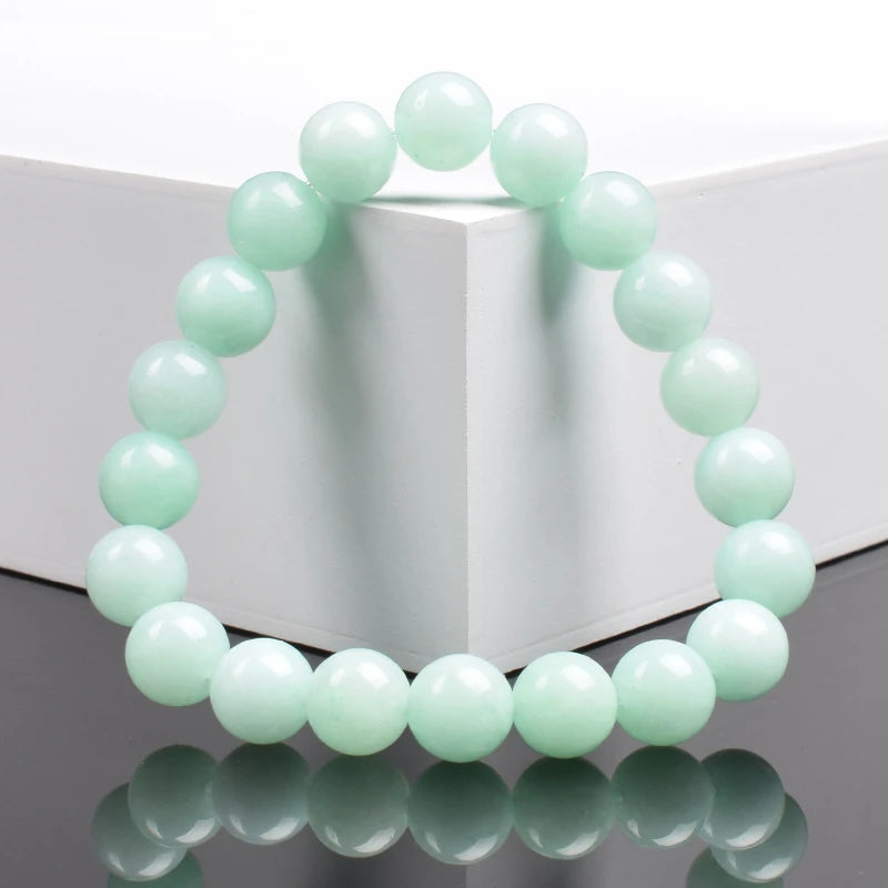 Natural Green Jades Bracelets Women Real Jades Stone