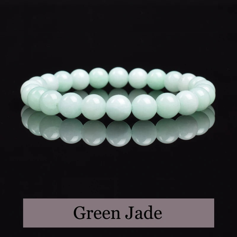 Natural Green Jades Bracelets Women Real Jades Stone