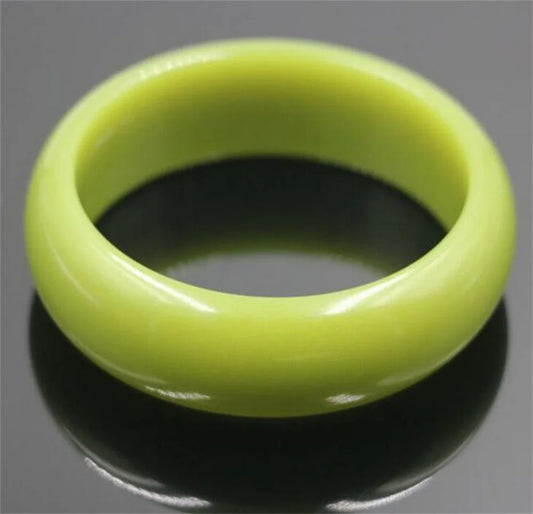 Natural Wide Fluorite Luminous Bracelet – 19–22mm Glow-in-the-Dark Gemstones