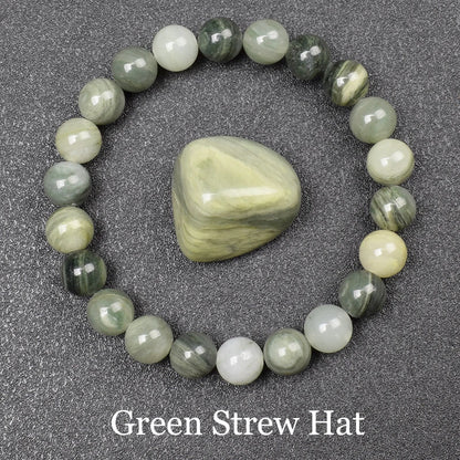 Natural Green Jades Bracelets Women Real Jades Stone
