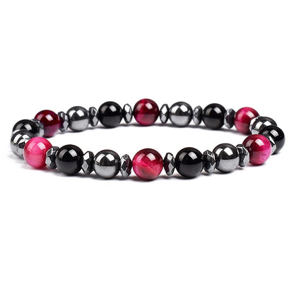 Triple Protection Bracelet Tiger Eye Black