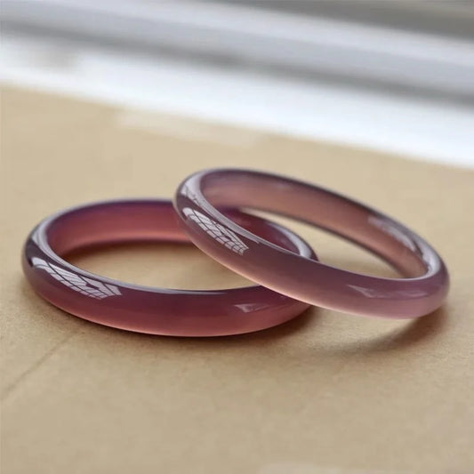 Natural Purple Jadeite Bangle – Myanmar Grade A Jade for Women